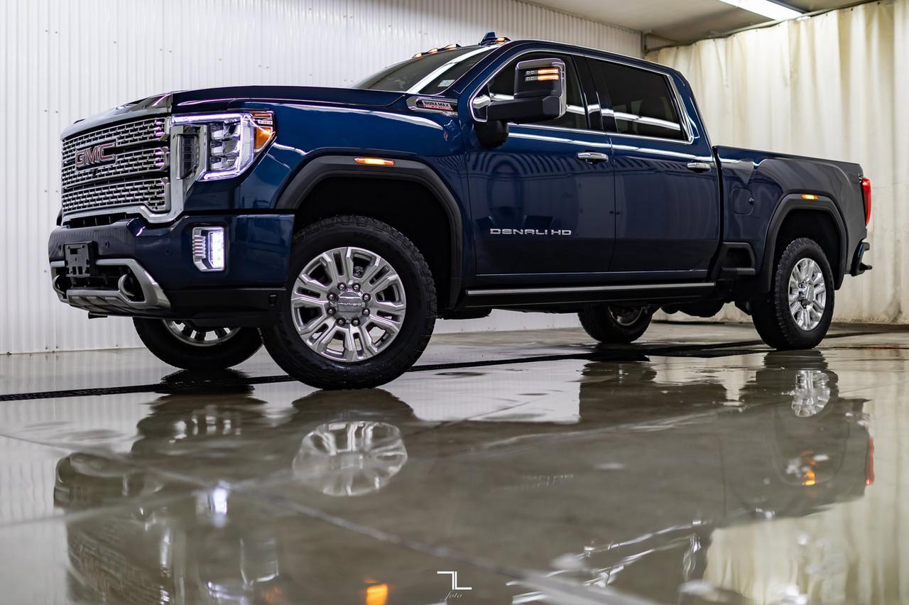 2021 GMC Sierra 3500HD 4x4 Crew Cab Denali Diesel Leather Roof Nav BCam Red Deer AB