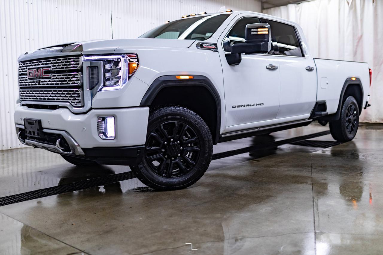 2021 GMC Sierra 3500HD 4x4 Crew Cab Denali Longbox Diesel Leather Roof Nav BCam Red Deer AB