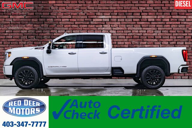 2021 GMC Sierra 3500HD 4x4 Crew Cab Denali Longbox Diesel Leather Roof Nav BCam Red Deer AB