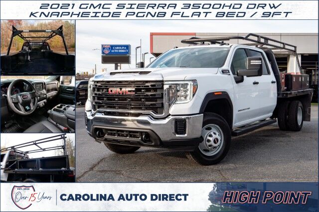 2021 GMC Sierra 3500HD DRW / PGNB Knapheide Flat Bed / 9FT / 6.6L V8!