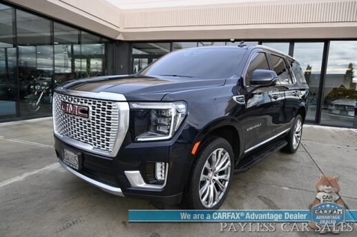 2021 GMC Yukon Denali / 4X4 / 6.2L V8 / Auto Start / Heated & Cooled Leather Seats / Heated Steering Wheel / Panoramic Sunroof / Bose / Lane Depart & Blind Spot Alert / HUD / 360 Camera / Rear Captain Chairs / 3rd Row / Seats 7 / Tow Pkg Anchorage AK