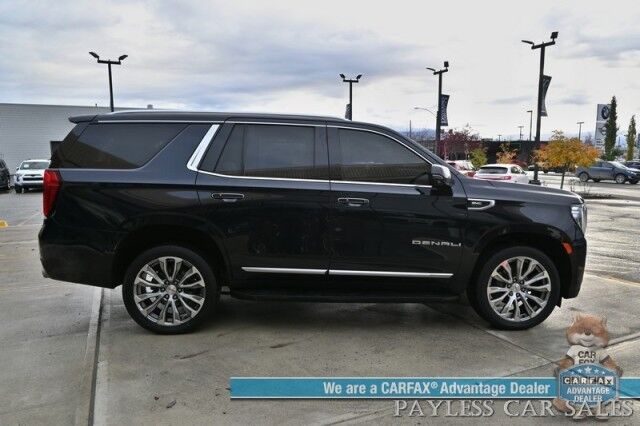 2021 GMC Yukon Denali / 4X4 / 6.2L V8 / Auto Start / Heated & Cooled Leather Seats / Heated Steering Wheel / Panoramic Sunroof / Bose / Lane Departure & Blind Spot Alert / HUD / 360 Camera / Rear Captain Chairs / 3rd Row / Tow Pkg Anchorage AK