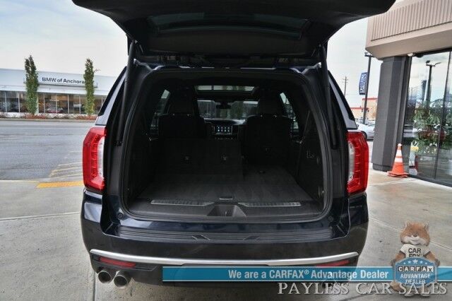 2021 GMC Yukon Denali / 4X4 / 6.2L V8 / Auto Start / Heated & Cooled Leather Seats / Heated Steering Wheel / Panoramic Sunroof / Bose / Lane Departure & Blind Spot Alert / HUD / 360 Camera / Rear Captain Chairs / 3rd Row / Tow Pkg Anchorage AK