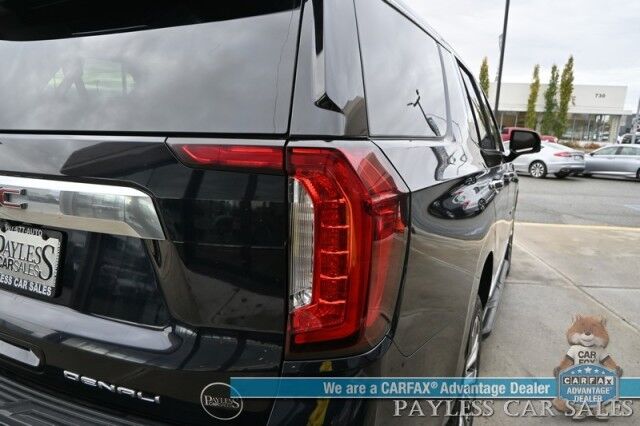 2021 GMC Yukon Denali / 4X4 / 6.2L V8 / Auto Start / Heated & Cooled Leather Seats / Heated Steering Wheel / Panoramic Sunroof / Bose / Lane Departure & Blind Spot Alert / HUD / 360 Camera / Rear Captain Chairs / 3rd Row / Tow Pkg Anchorage AK