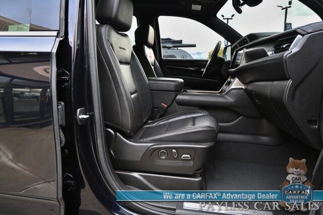 2021 GMC Yukon Denali / 4X4 / 6.2L V8 / Auto Start / Heated & Cooled Leather Seats / Heated Steering Wheel / Panoramic Sunroof / Bose / Lane Departure & Blind Spot Alert / HUD / 360 Camera / Rear Captain Chairs / 3rd Row / Tow Pkg Anchorage AK