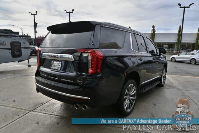 2021 GMC Yukon Denali / 4X4 / 6.2L V8 / Auto Start / Heated & Cooled Leather Seats / Heated Steering Wheel / Panoramic Sunroof / Bose / Lane Departure & Blind Spot Alert / HUD / 360 Camera / Rear Captain Chairs / 3rd Row / Tow Pkg Anchorage AK