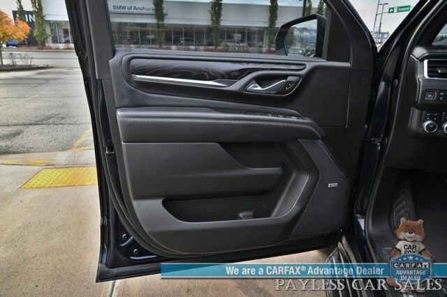 2021 GMC Yukon Denali / 4X4 / 6.2L V8 / Auto Start / Heated & Cooled Leather Seats / Heated Steering Wheel / Panoramic Sunroof / Bose / Lane Departure & Blind Spot Alert / HUD / 360 Camera / Rear Captain Chairs / 3rd Row / Tow Pkg Anchorage AK