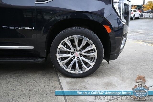2021 GMC Yukon Denali / 4X4 / 6.2L V8 / Auto Start / Heated & Cooled Leather Seats / Heated Steering Wheel / Panoramic Sunroof / Bose / Lane Departure & Blind Spot Alert / HUD / 360 Camera / Rear Captain Chairs / 3rd Row / Tow Pkg Anchorage AK