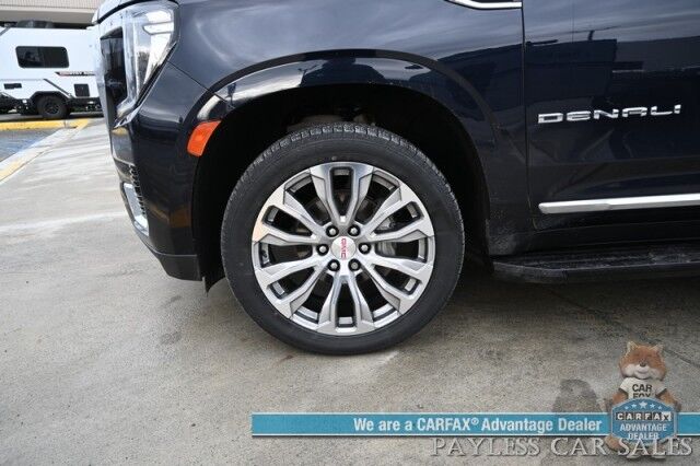 2021 GMC Yukon Denali / 4X4 / 6.2L V8 / Auto Start / Heated & Cooled Leather Seats / Heated Steering Wheel / Panoramic Sunroof / Bose / Lane Departure & Blind Spot Alert / HUD / 360 Camera / Rear Captain Chairs / 3rd Row / Tow Pkg Anchorage AK