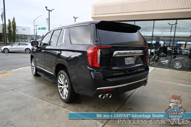2021 GMC Yukon Denali / 4X4 / 6.2L V8 / Auto Start / Heated & Cooled Leather Seats / Heated Steering Wheel / Panoramic Sunroof / Bose / Lane Departure & Blind Spot Alert / HUD / 360 Camera / Rear Captain Chairs / 3rd Row / Tow Pkg Anchorage AK