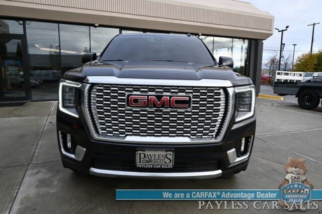 2021 GMC Yukon Denali / 4X4 / 6.2L V8 / Auto Start / Heated & Cooled Leather Seats / Heated Steering Wheel / Panoramic Sunroof / Bose / Lane Departure & Blind Spot Alert / HUD / 360 Camera / Rear Captain Chairs / 3rd Row / Tow Pkg Anchorage AK
