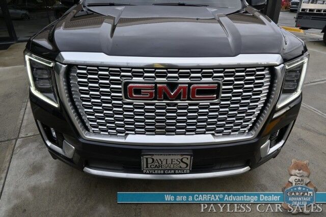 2021 GMC Yukon Denali / 4X4 / 6.2L V8 / Auto Start / Heated & Cooled Leather Seats / Heated Steering Wheel / Panoramic Sunroof / Bose / Lane Departure & Blind Spot Alert / HUD / 360 Camera / Rear Captain Chairs / 3rd Row / Tow Pkg Anchorage AK