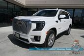 2021 GMC Yukon Denali / 4X4 / Adv Tech Pkg / Auto Start / 6.2L / Heated & Cooled Leather Seats / Heated Steering / NAV / HUD / Bose / Sunroof / Adaptive Cruise / Lane Depart & Blind Spot / 3rd Row / Seats 7 / Max Trailering Tow Pkg / 1-Owner