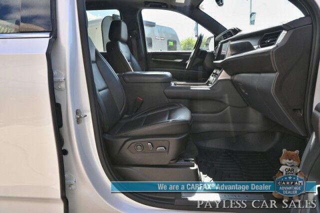 2021 GMC Yukon Denali / 4X4 / Auto Start / 6.2L / Heated & Cooled Leather Seats / Heated Steering / NAV / HUD / Bose / Sunroof / Adaptive Cruise / Lane Depart & Blind Spot / Apple CarPlay & Android Auto / 3rd Row / Seats 7 / Tow Pkg / 1-Owner Anchorage AK