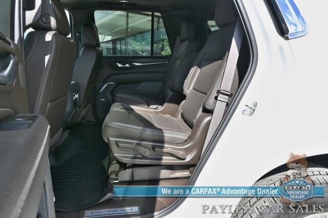 2021 GMC Yukon Denali / 4X4 / Auto Start / 6.2L / Heated & Cooled Leather Seats / Heated Steering / NAV / HUD / Bose / Sunroof / Adaptive Cruise / Lane Depart & Blind Spot / Apple CarPlay & Android Auto / 3rd Row / Seats 7 / Tow Pkg / 1-Owner Anchorage AK
