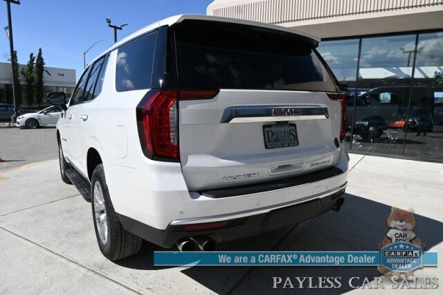 2021 GMC Yukon Denali / 4X4 / Auto Start / 6.2L / Heated & Cooled Leather Seats / Heated Steering / NAV / HUD / Bose / Sunroof / Adaptive Cruise / Lane Depart & Blind Spot / Apple CarPlay & Android Auto / 3rd Row / Seats 7 / Tow Pkg / 1-Owner Anchorage AK