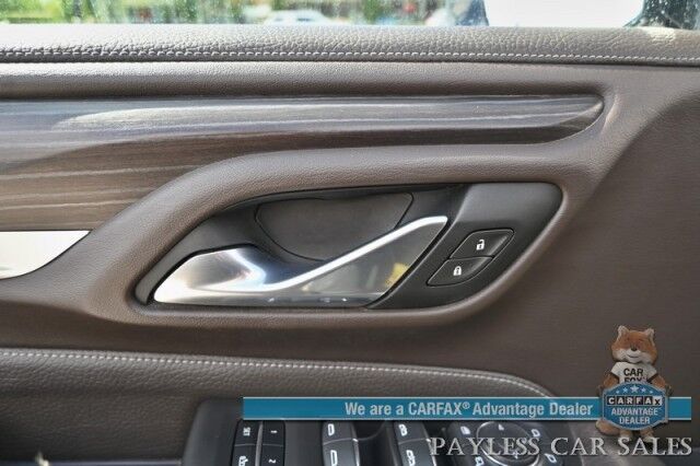 2021 GMC Yukon Denali / 4X4 / Auto Start / 6.2L / Heated & Cooled Leather Seats / Heated Steering / NAV / HUD / Bose / Sunroof / Adaptive Cruise / Lane Depart & Blind Spot / Apple CarPlay & Android Auto / 3rd Row / Seats 7 / Tow Pkg / 1-Owner Anchorage AK