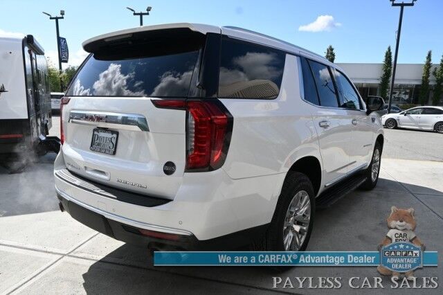 2021 GMC Yukon Denali / 4X4 / Auto Start / 6.2L / Heated & Cooled Leather Seats / Heated Steering / NAV / HUD / Bose / Sunroof / Adaptive Cruise / Lane Depart & Blind Spot / Apple CarPlay & Android Auto / 3rd Row / Seats 7 / Tow Pkg / 1-Owner Anchorage AK