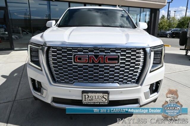 2021 GMC Yukon Denali / 4X4 / Auto Start / 6.2L / Heated & Cooled Leather Seats / Heated Steering / NAV / HUD / Bose / Sunroof / Adaptive Cruise / Lane Depart & Blind Spot / Apple CarPlay & Android Auto / 3rd Row / Seats 7 / Tow Pkg / 1-Owner Anchorage AK