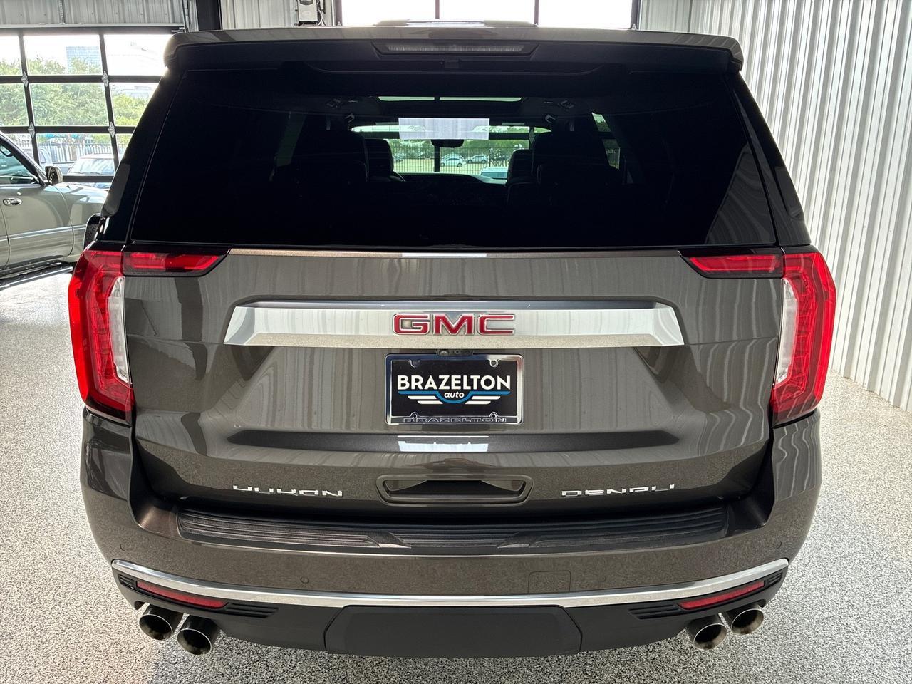 2021 GMC Yukon Denali, 4x4, Premium Pkg (Pano Roof, Power Boards, Adaptive Cruise), Power Center Consle Houston TX