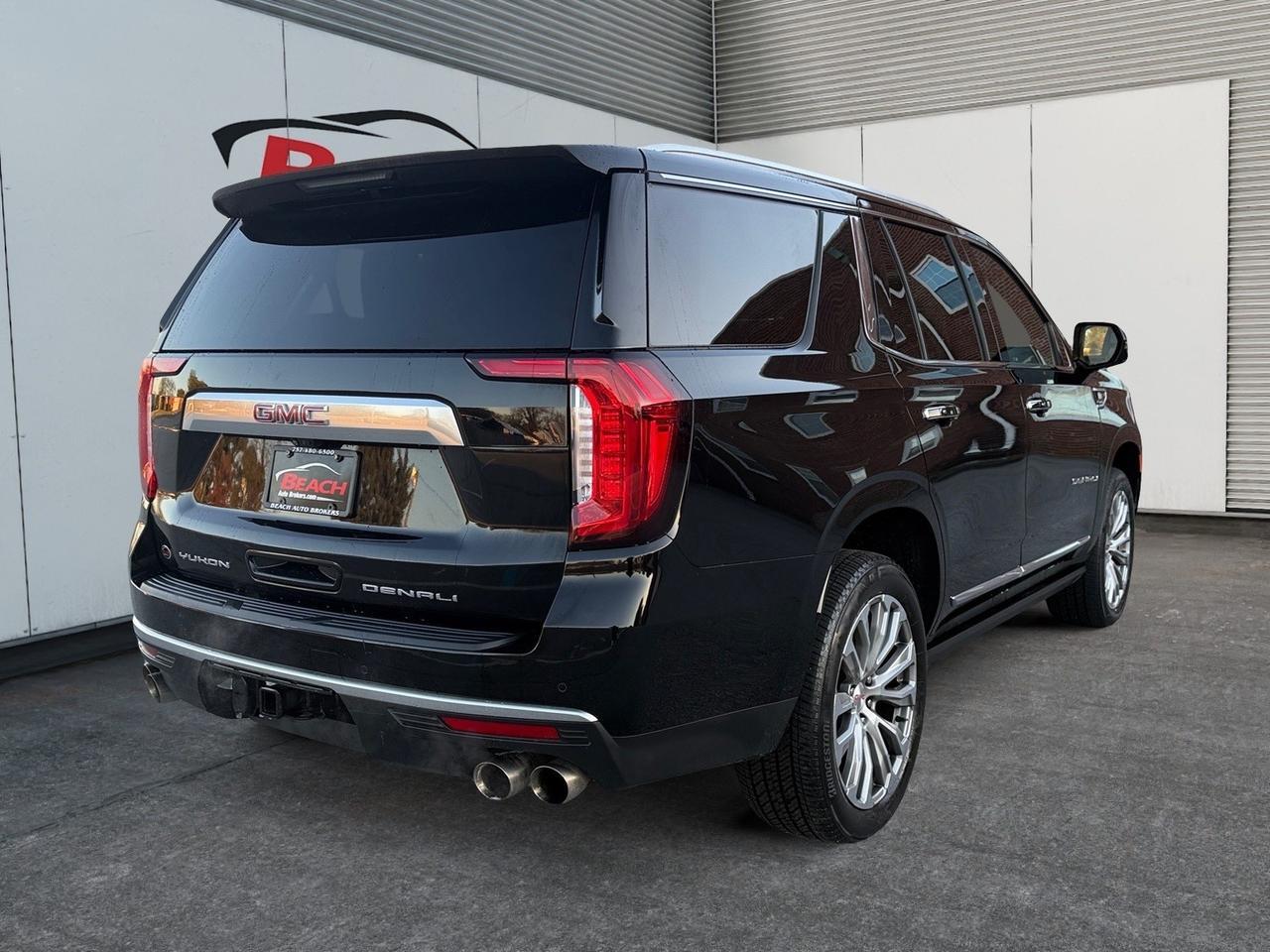 2021 GMC Yukon Denali, MOONROOF, POWER RUNNING BOARDS, POWER FOLDING MIRRORS, UNIVERSAL GARAGE DOOR OPENER, TVS IN REAR SEATS, APPLE CARPLAY/ANDROID AUTO, HEATED AND VENTILATED SEATS, ONLY 1 OWNER, CLEAN CARFAX! Norfolk VA