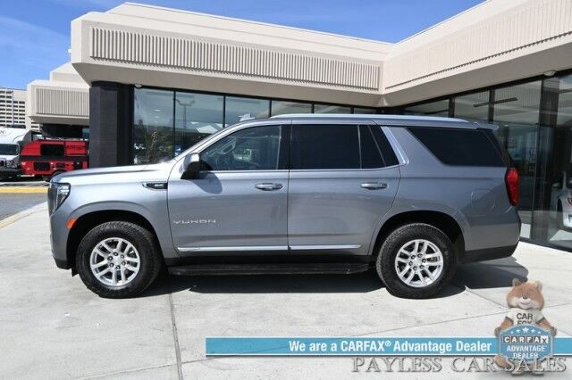 2021 GMC Yukon SLT / 4x4 / Auto Start / Heated & Cooled Leather Seats / Bose Speakers / Lane Departure & Blind Spot / Apple CarPlay & Android Auto / Keyless Entry & Start / Back Up Cam / 3rd Row / Seats 8 / Tow Pkg