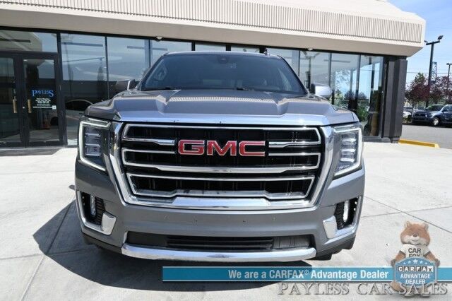 2021 GMC Yukon SLT / 4x4 / Auto Start / Heated & Cooled Leather Seats / Bose Speakers / Lane Departure & Blind Spot / Apple CarPlay & Android Auto / Keyless Entry & Start / Back Up Cam / 3rd Row / Seats 8 / Tow Pkg