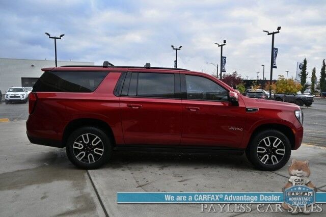2021 GMC Yukon XL AT4 / 4X4 / Auto Start / Heated & Cooled Leather Seats / Heated Steering / Panoramic Sunroof / Bose Speakers / NAV / Rear DVD / HUD / 360 Camera / Lane Depart & Blind Spot / 3rd Row / Seats 8 / Tow Pkg Anchorage AK