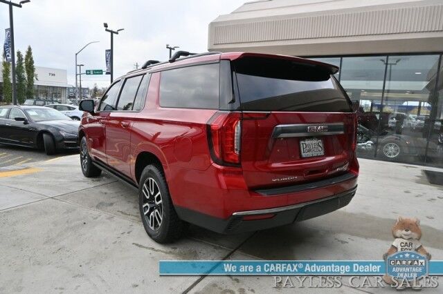2021 GMC Yukon XL AT4 / 4X4 / Auto Start / Heated & Cooled Leather Seats / Heated Steering / Panoramic Sunroof / Bose Speakers / NAV / Rear DVD / HUD / 360 Camera / Lane Depart & Blind Spot / 3rd Row / Seats 8 / Tow Pkg Anchorage AK