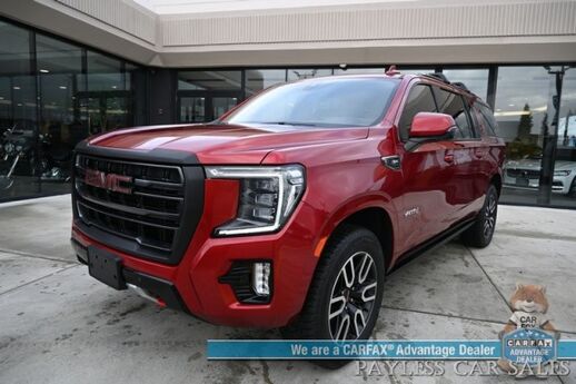 2021 GMC Yukon XL AT4 / 4X4 / Auto Start / Heated & Cooled Leather Seats / Heated Steering / Panoramic Sunroof / Bose Speakers / NAV / Rear DVD / HUD / 360 Camera / Lane Depart & Blind Spot / 3rd Row / Seats 8 / Tow Pkg Anchorage AK