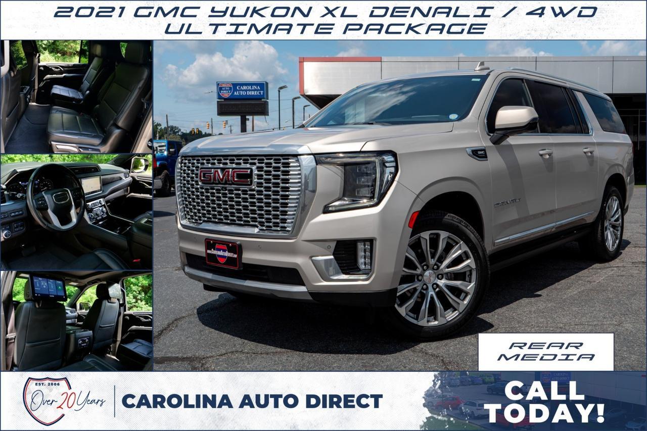 2021 GMC Yukon XL Denali / 4WD / Ultimate Package / Rear Entertainment!