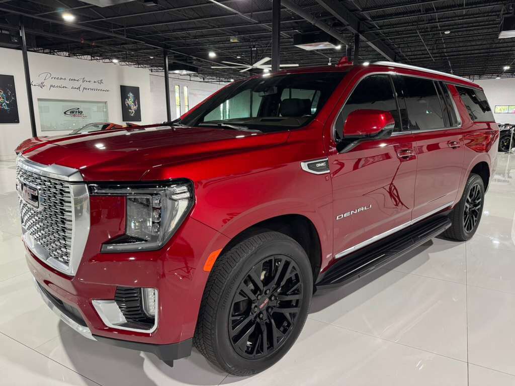 2021 GMC Yukon XL Denali Cayenne Red paint, Jet Black interior, rear entertainment system, Bose audio system AND MORE!