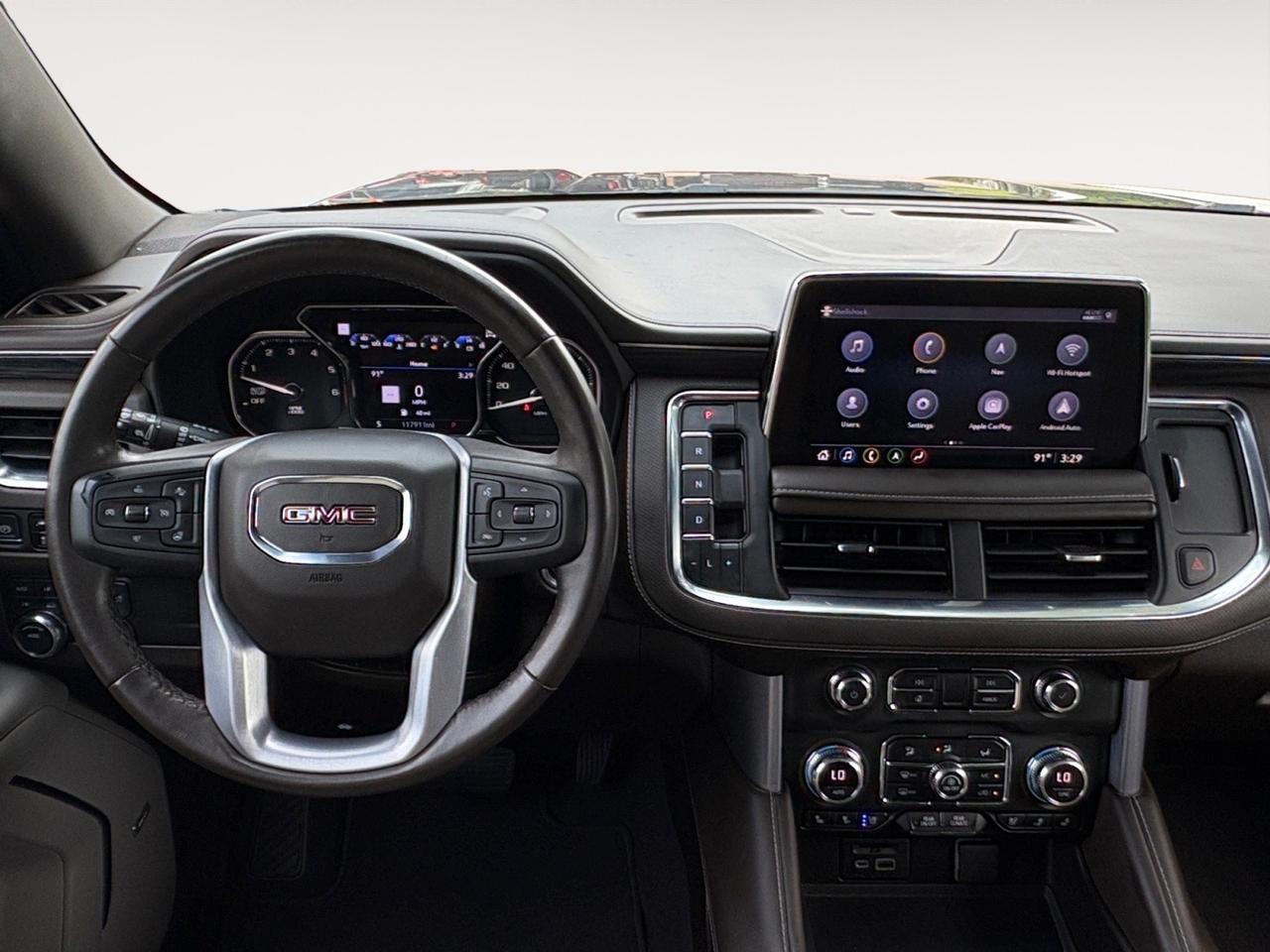 2021 GMC Yukon XL SLT, HEADS UP DISPLAY, AUTO START/STOP, RUNNING BOARDS, BLIND SPOT, LANE KEEP, POWER LIFTGATE, PANORAMIC SUNROOF, APPLE CARPLAY/ANDROID AUTO, POWER 3RD ROW, HEATED FRONT & REAR SEATS, 360 BACKUP CAMERA, ONLY 1 OWNER, YUKON TAKE THIS HOME!