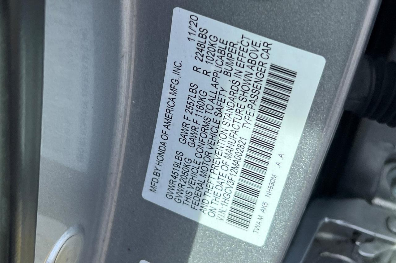 2021 Honda Accord Hybrid Base Roseville CA