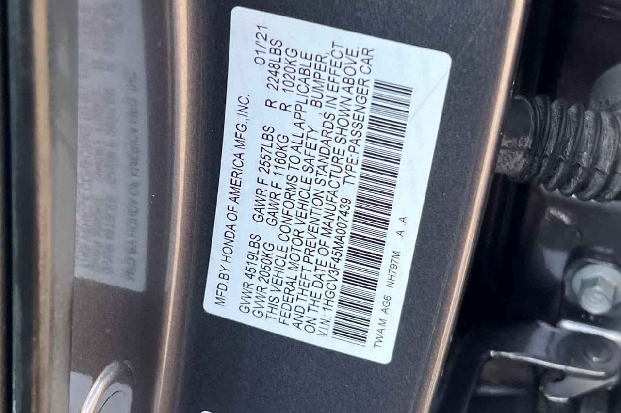 2021 Honda Accord Hybrid EX Roseville CA