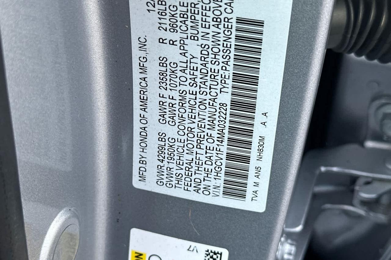 2021 Honda Accord LX Roseville CA