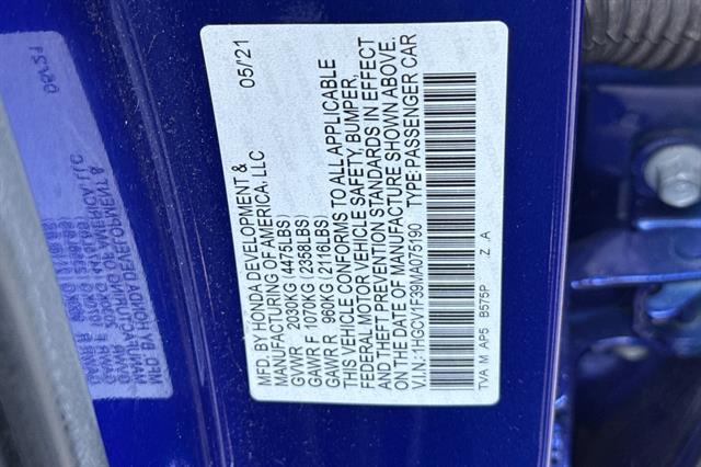 2021 Honda Accord Sedan Sport San Luis Obispo CA