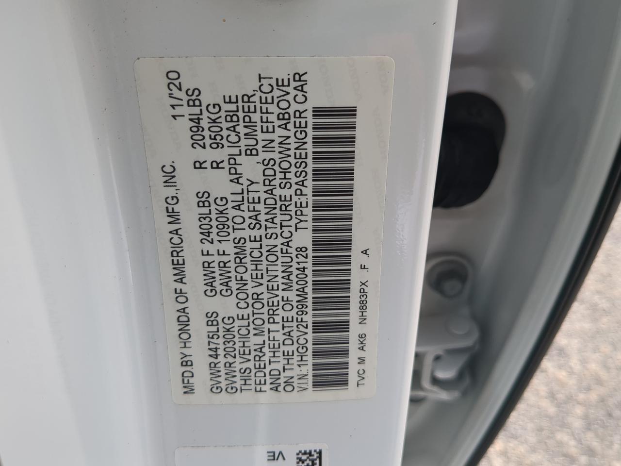 2021 Honda Accord Sedan Touring Winder GA