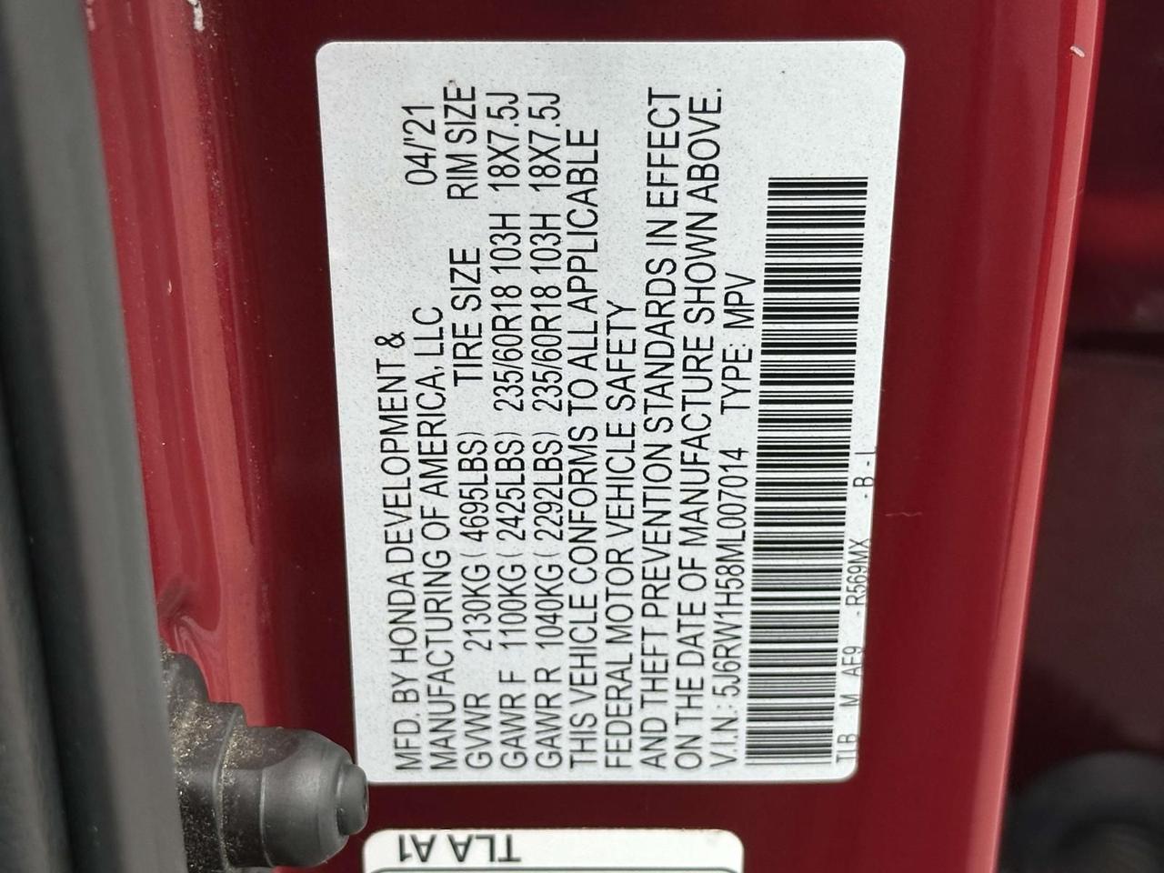 2021 Honda CR-V EX Alexandria VA