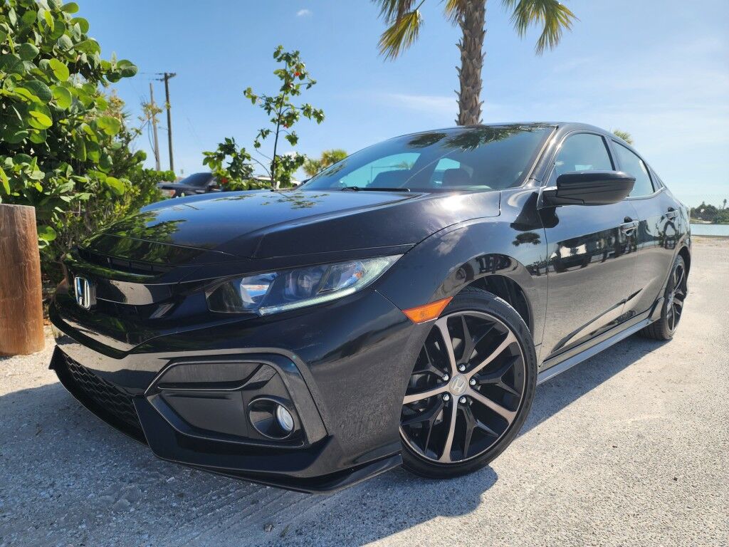 2021 Honda Civic Hatchback Sport~LOW MILES~ADAPTIVE CRUISE CONTROL~APPROACH LIGHTS~BLUETOOTH~DRIVER ASSISTANCE PACKAGE~HALOGEN HEADLIGHTS~SUPERCHARGER~TURBOCHARGER Sarasota FL