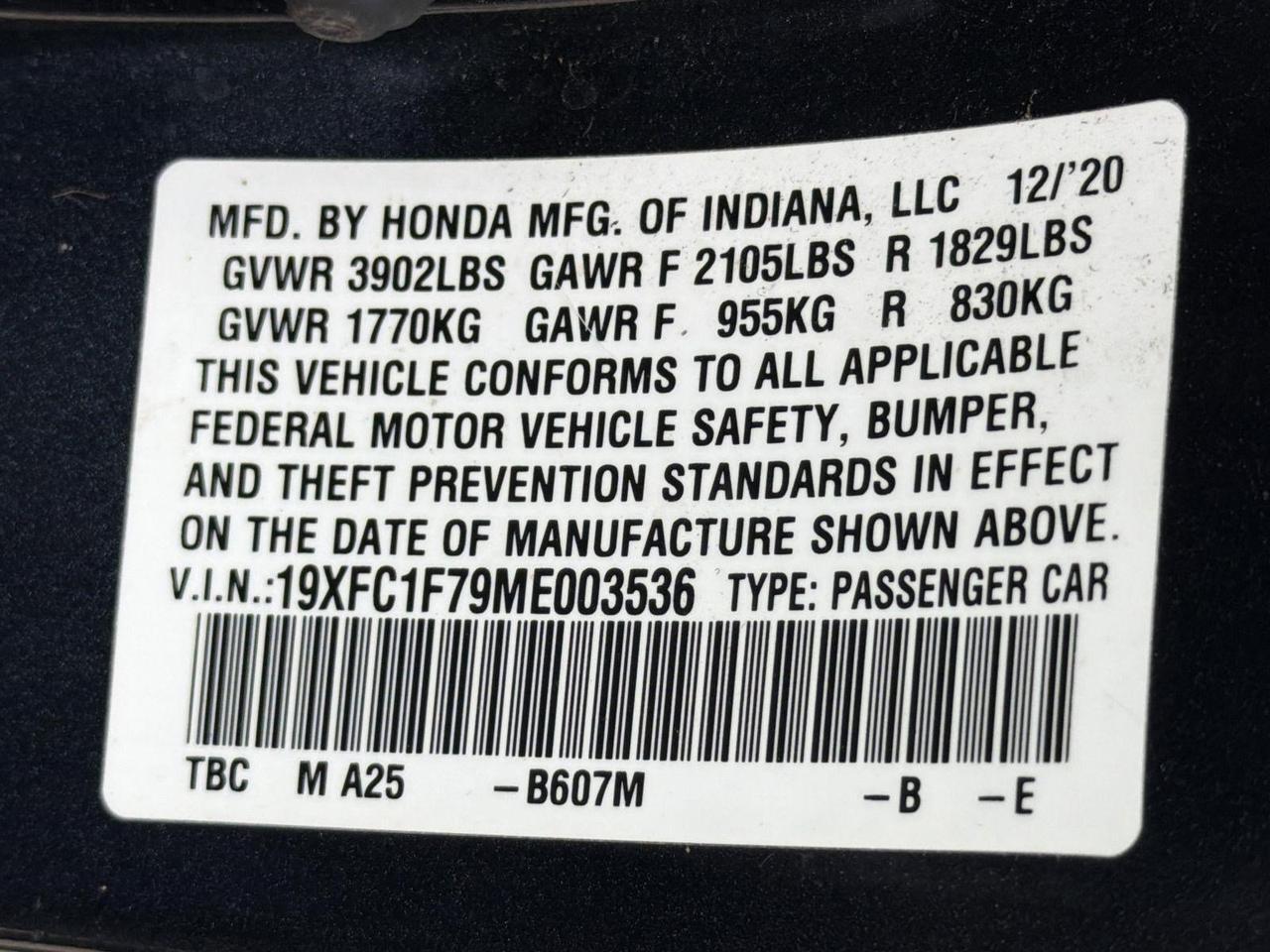 2021 Honda Civic Sedan EX-L San Antonio TX
