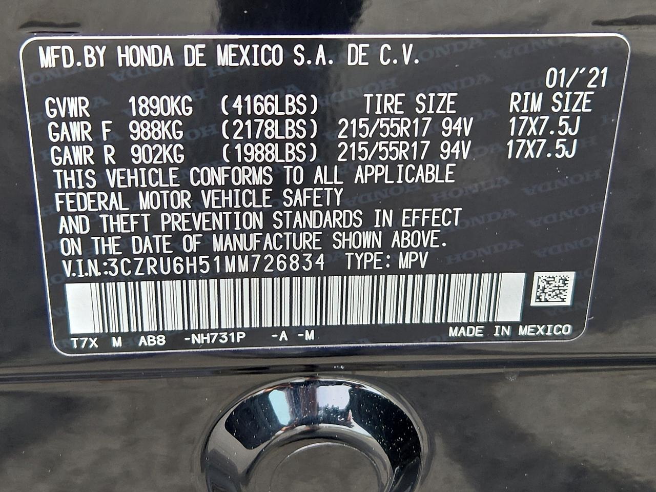 2021 Honda HR-V AWD EX Vineland NJ