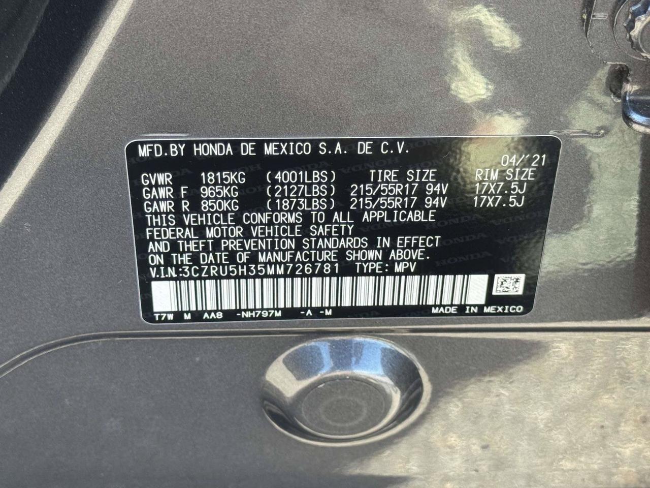 2021 Honda HR-V LX Alexandria VA