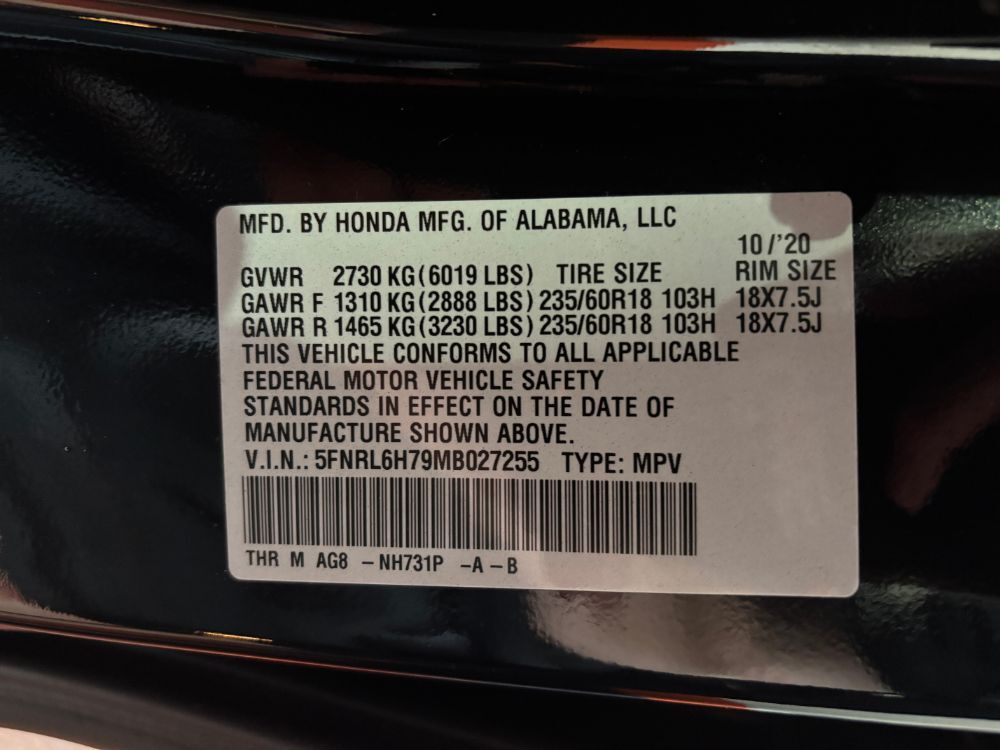 2021 Honda Odyssey EX-L Franklin OH
