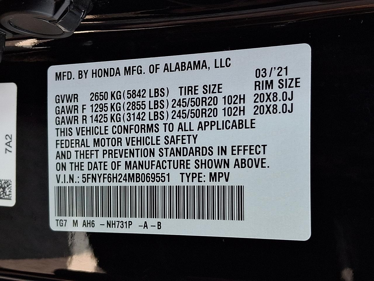 2021 Honda Pilot AWD Special Edition Vineland NJ