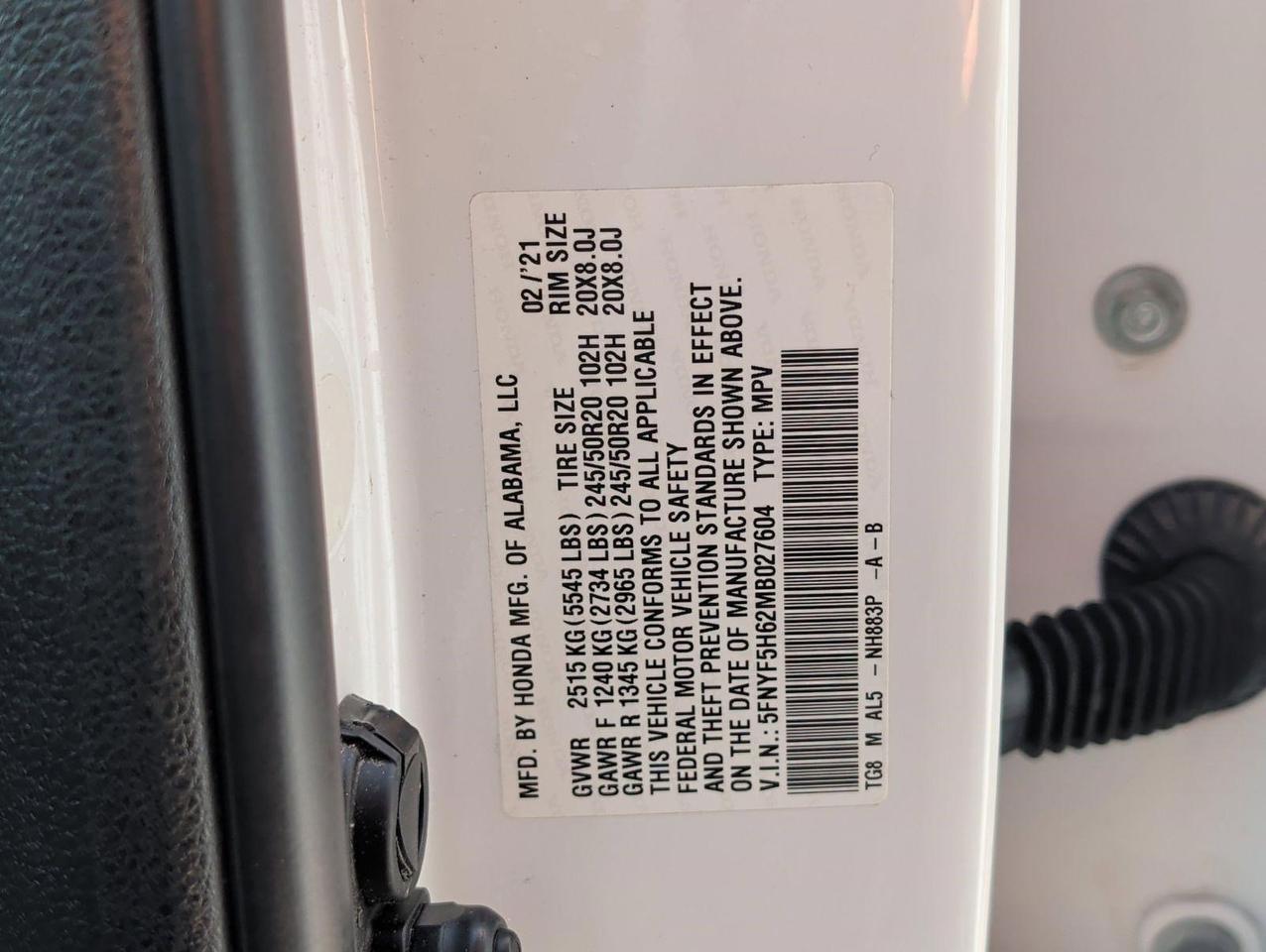 2021 Honda Pilot Touring 7-Passenger San Juan TX