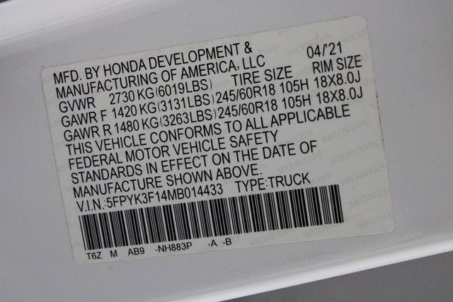 2021 Honda Ridgeline Sport Raleigh NC