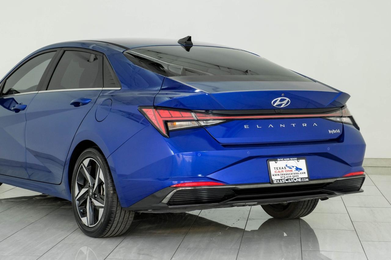 2021 Hyundai Elantra Hybrid LIMITED BLIND SPOT ASSIST LANE KEEP ASSIST FORWARD COLLISION ALERT NAVIGATION SUNROOF Carrollton TX