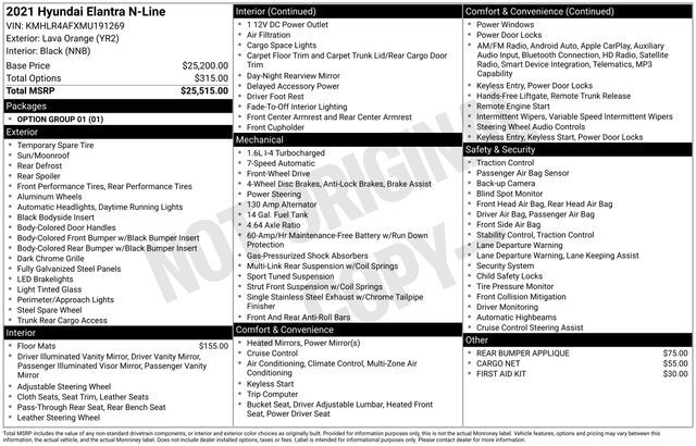 2021 Hyundai Elantra N Line Raleigh NC