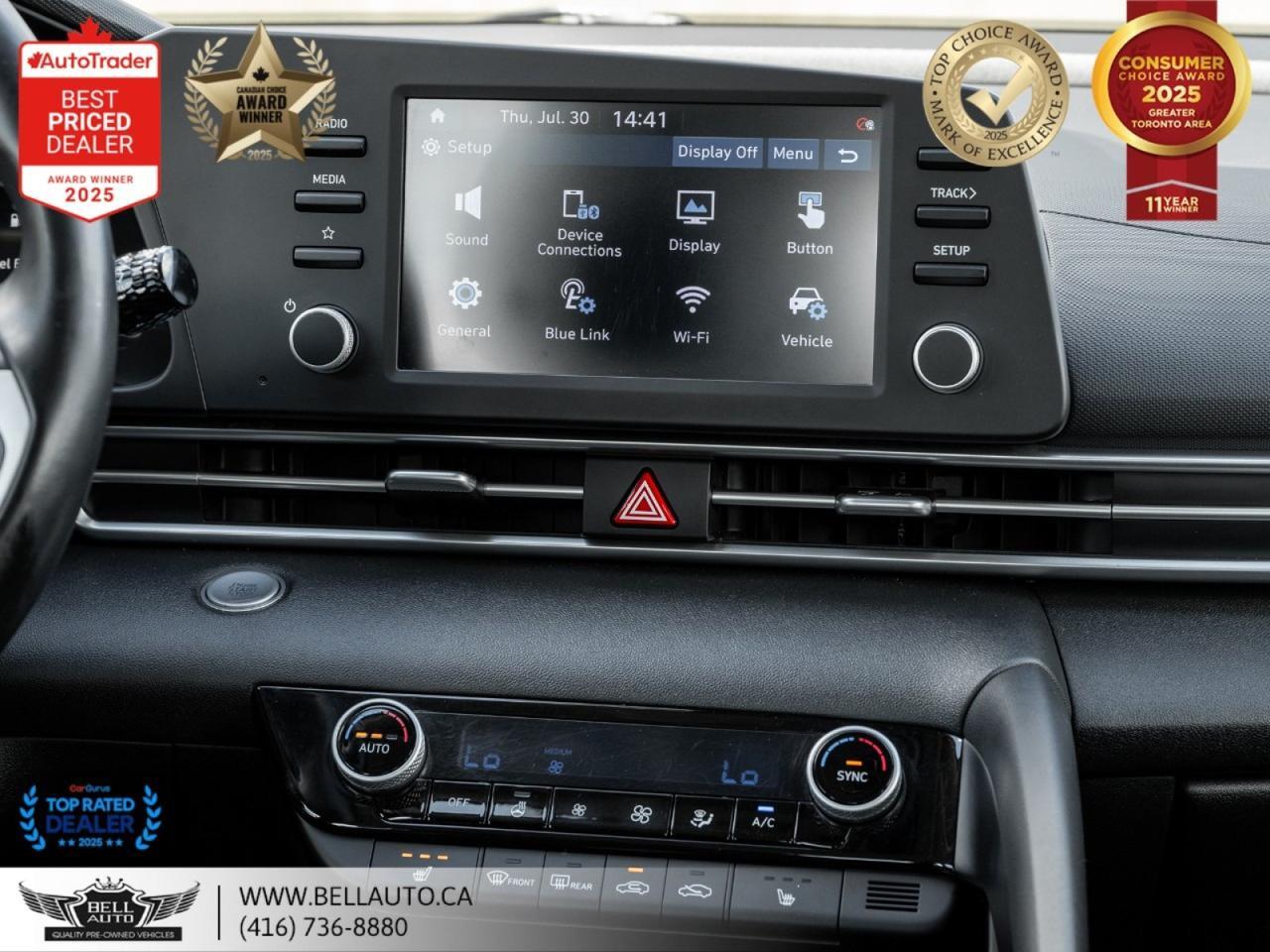 2021 Hyundai Elantra Preferred | SUN & TECH PKG | B.CAM | SUNROOF | HTD SEATS | NOACCIDENT Toronto ON